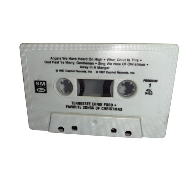 Tennessee Ernie Ford Favorite Songs of Christmas Cassette Tape 1987 Capitol A408 - Picture 3 of 6